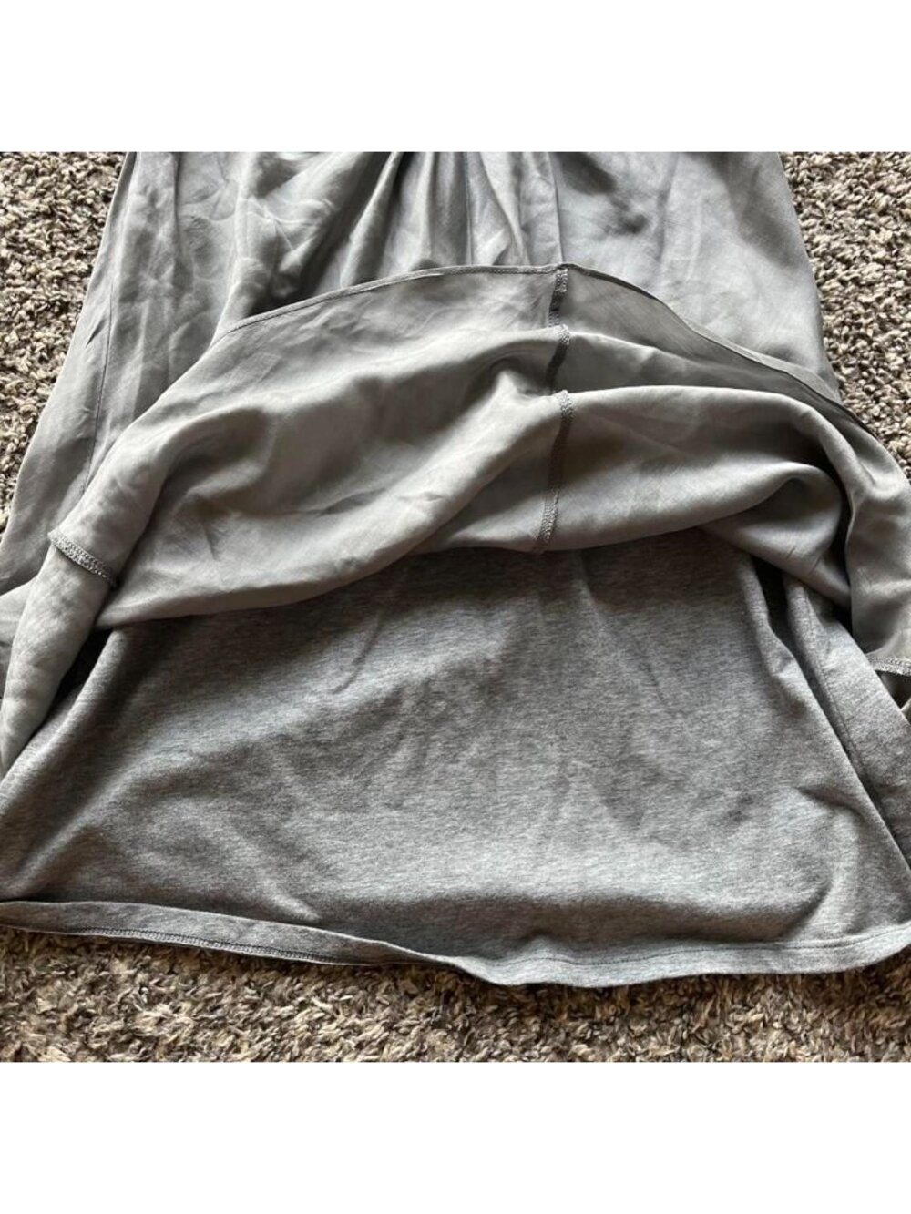 Brunello Cucinelli Women's Gray Silver Medium Blouse Silk Elegant Quiet Luxury - Picture 3 of 8